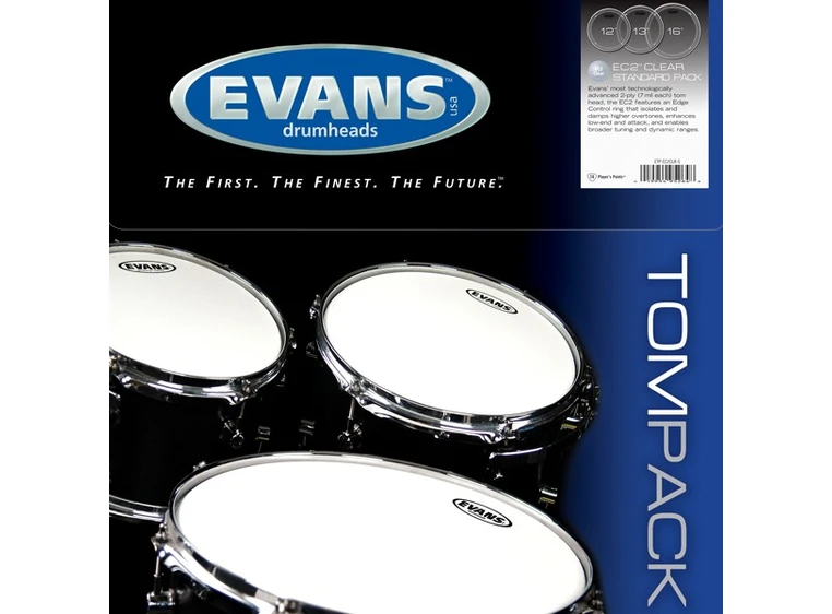 Evans EC2SCLR-R clear tompack rock ETP-EC2SCLR-R 
